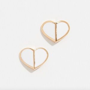 Kate Spade earrings gold heart earrings